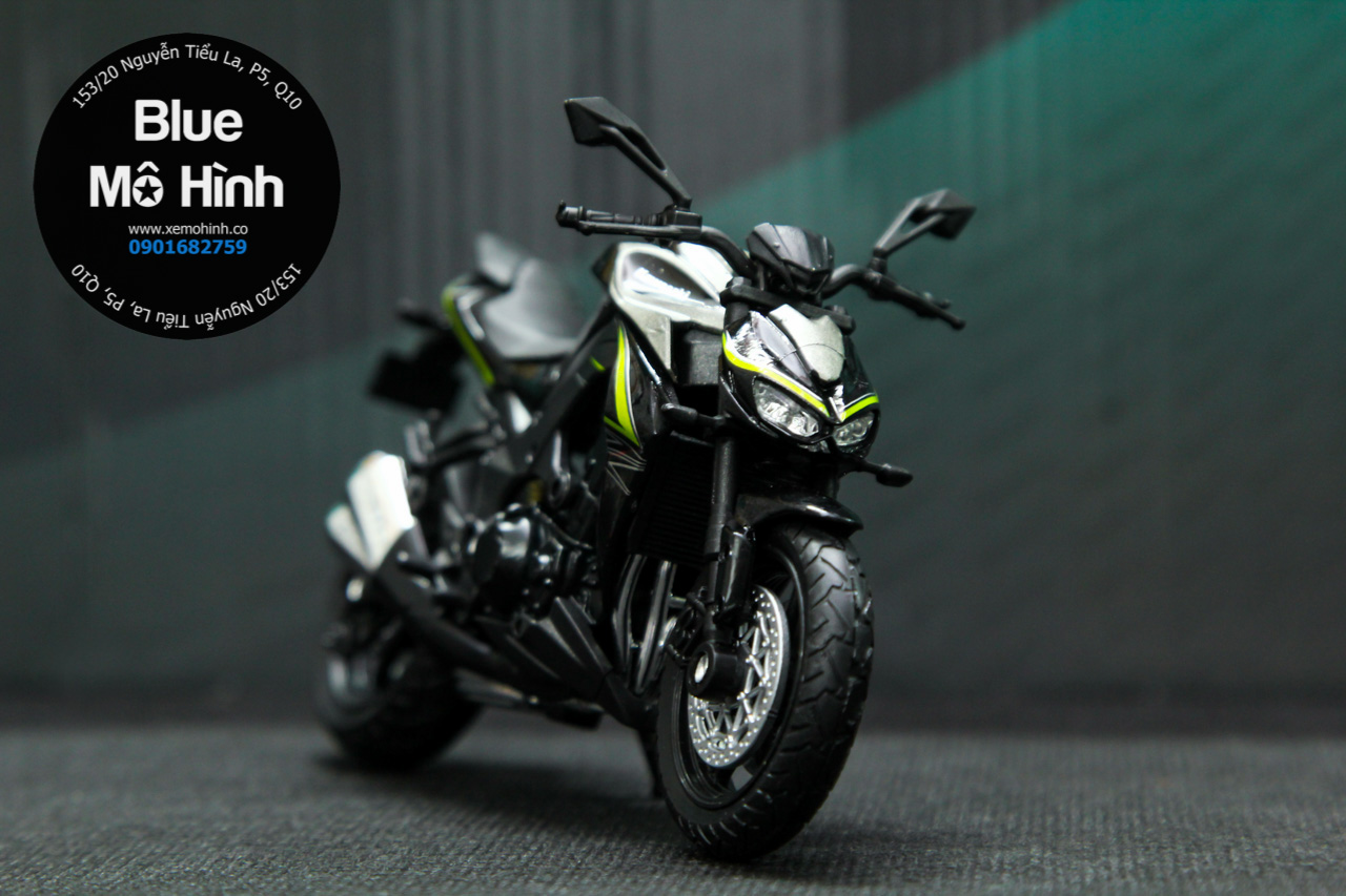 Mô hình Xe mô tô Kawasaki Z1000 R Green 118 Welly  JOLAVN  YouTube