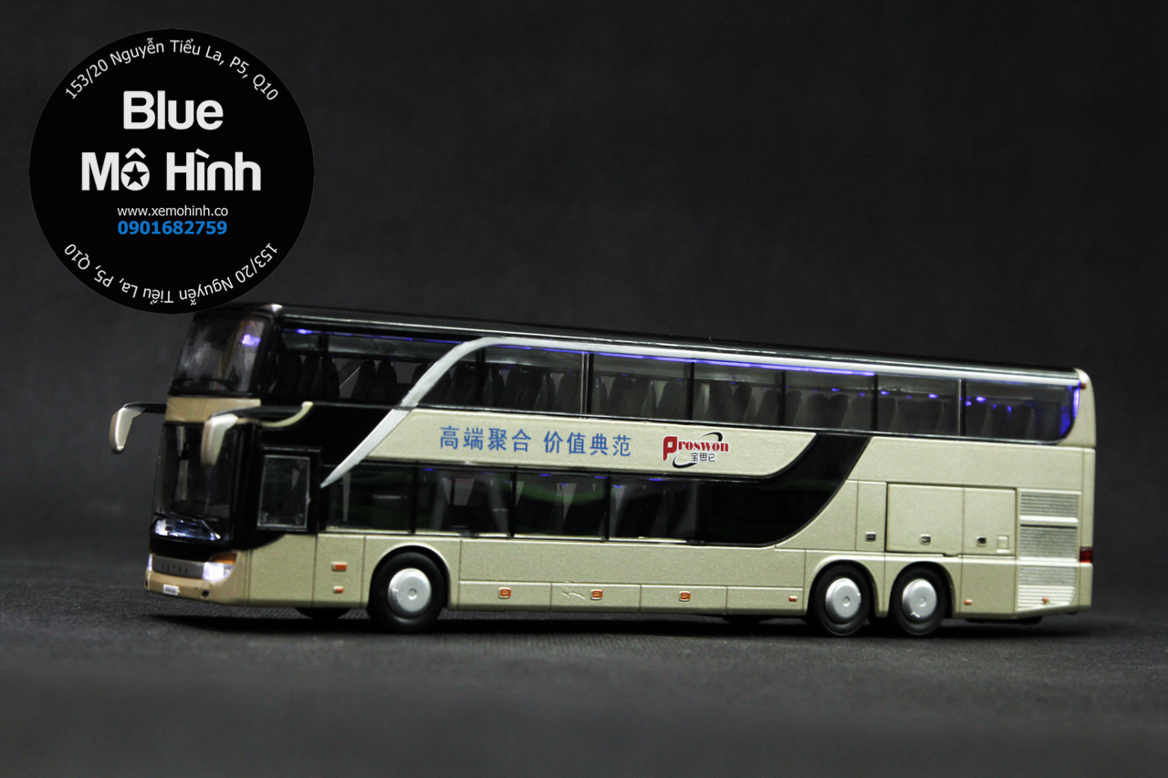 Mô hình xe khách xe bus  Blue Mô Hình