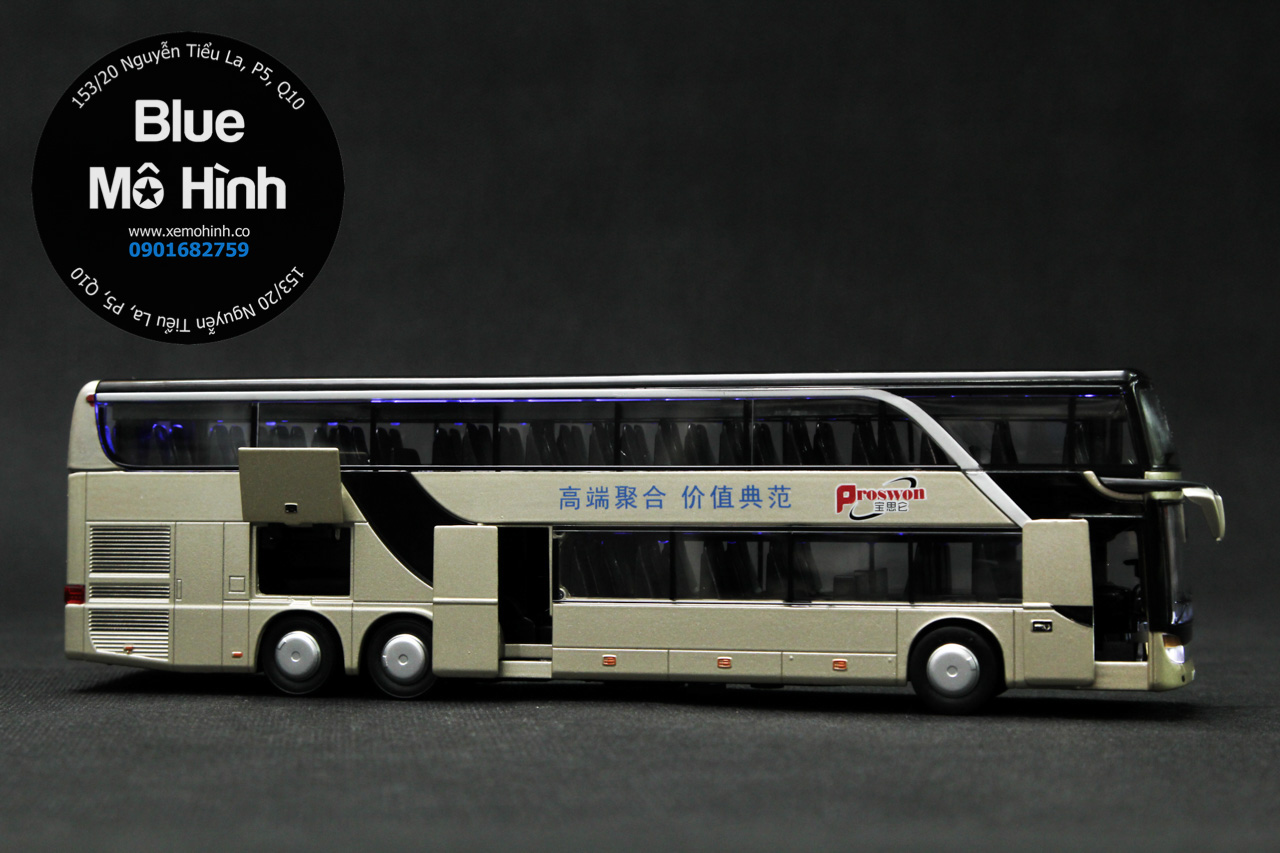 Xe mô hình xe khách xe bus hai tầng Blue Mô Hình