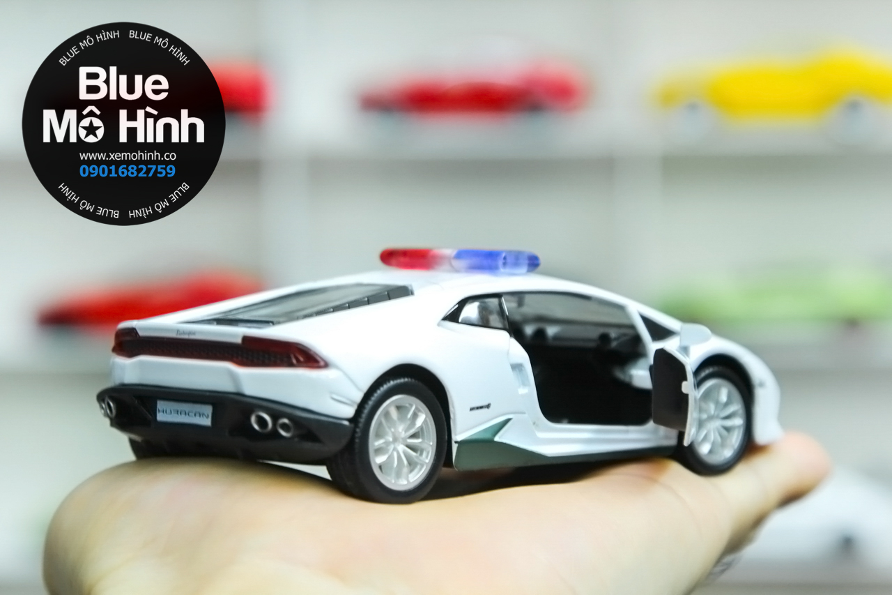 Xe mô hình Lamborghini Huracan Police 1:36 Cảnh sát - Blue Mô Hình